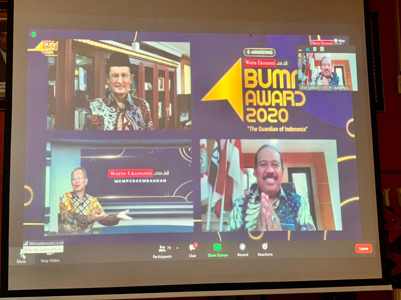 PT Djakarta Lloyd Raih Gelar Bergengsi Indonesia Best BUMN Award 2020
